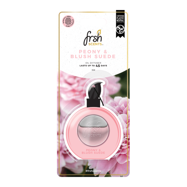 FRSH scents® pakabinamas kvapas PEONY & BLUSH SUEDE