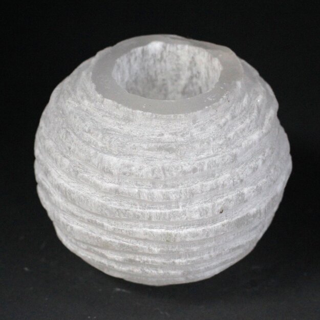 Selenite Snowball žvakidė - 8 cm