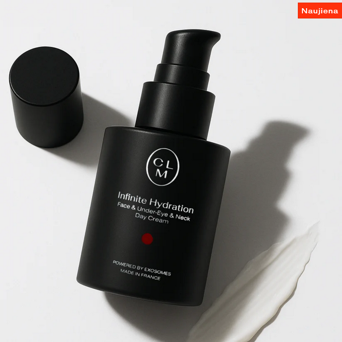 CLM Infinity Hydration veido, paakių ir kaklo kremas 50 ml.