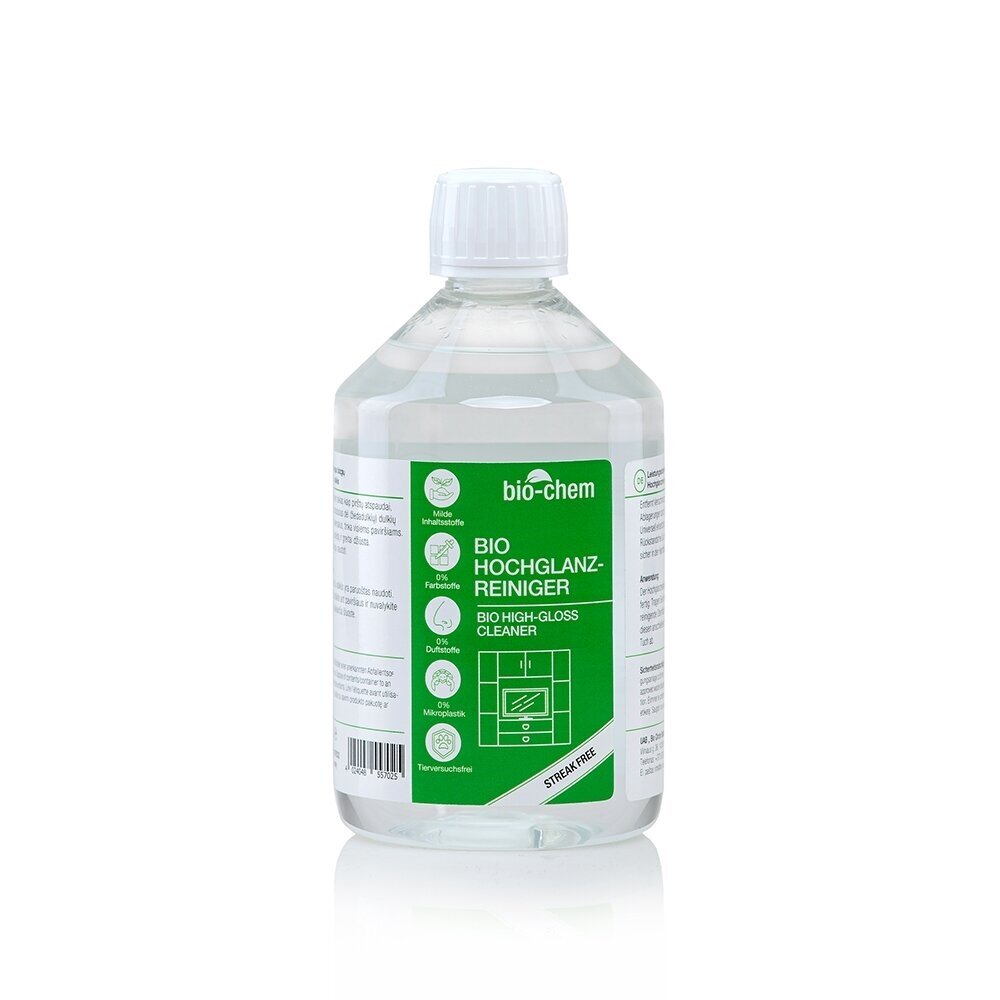 BIO-CHEM langų ir blizgių paviršių valiklis, 500 ml.