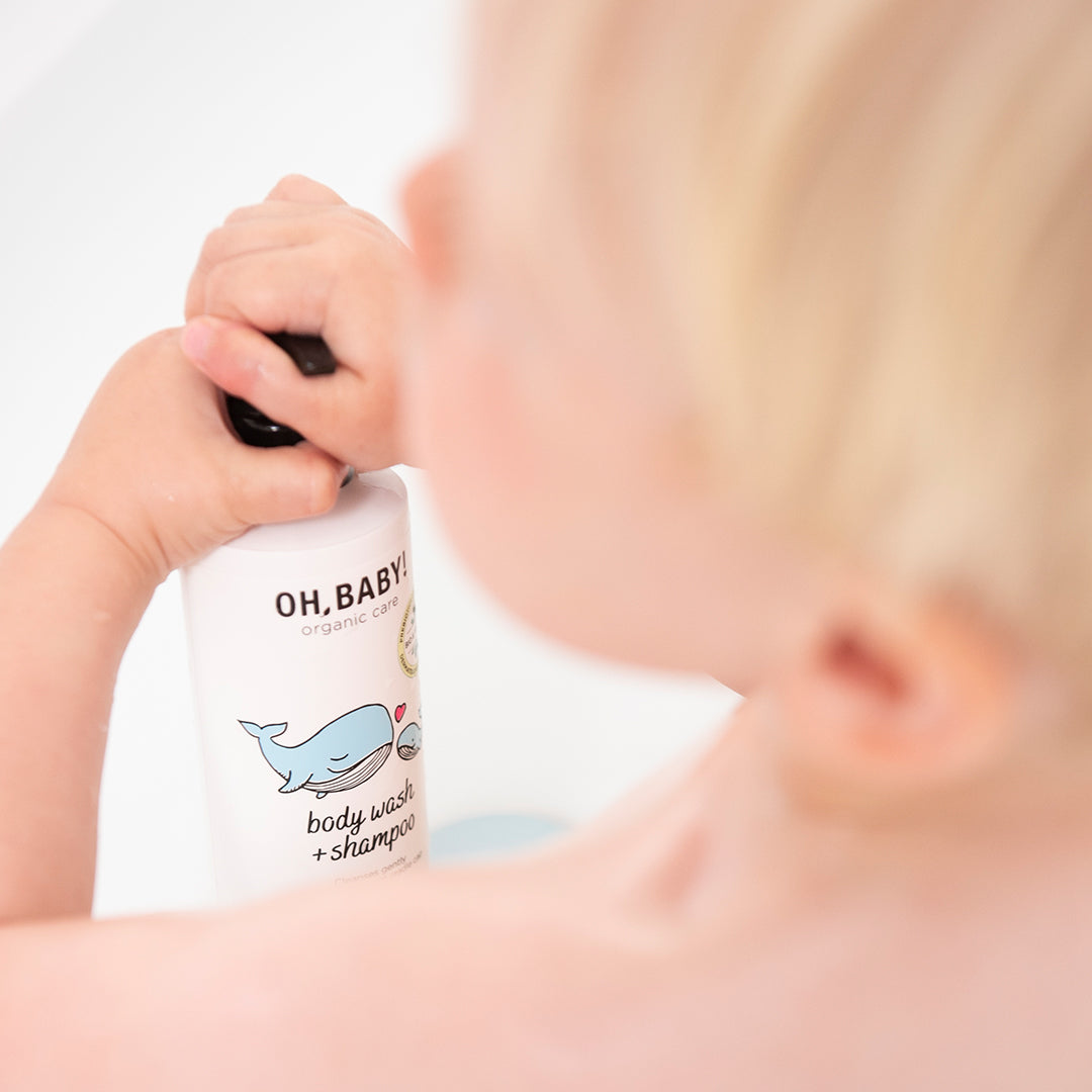 OH BABY! švelnus 2-in-1 prausiklis ir šampūnas