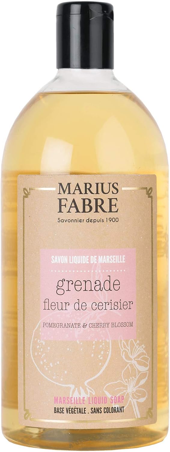 Marselio skystasis muilas Granatas ir Vyšnių žiedai 1 L.