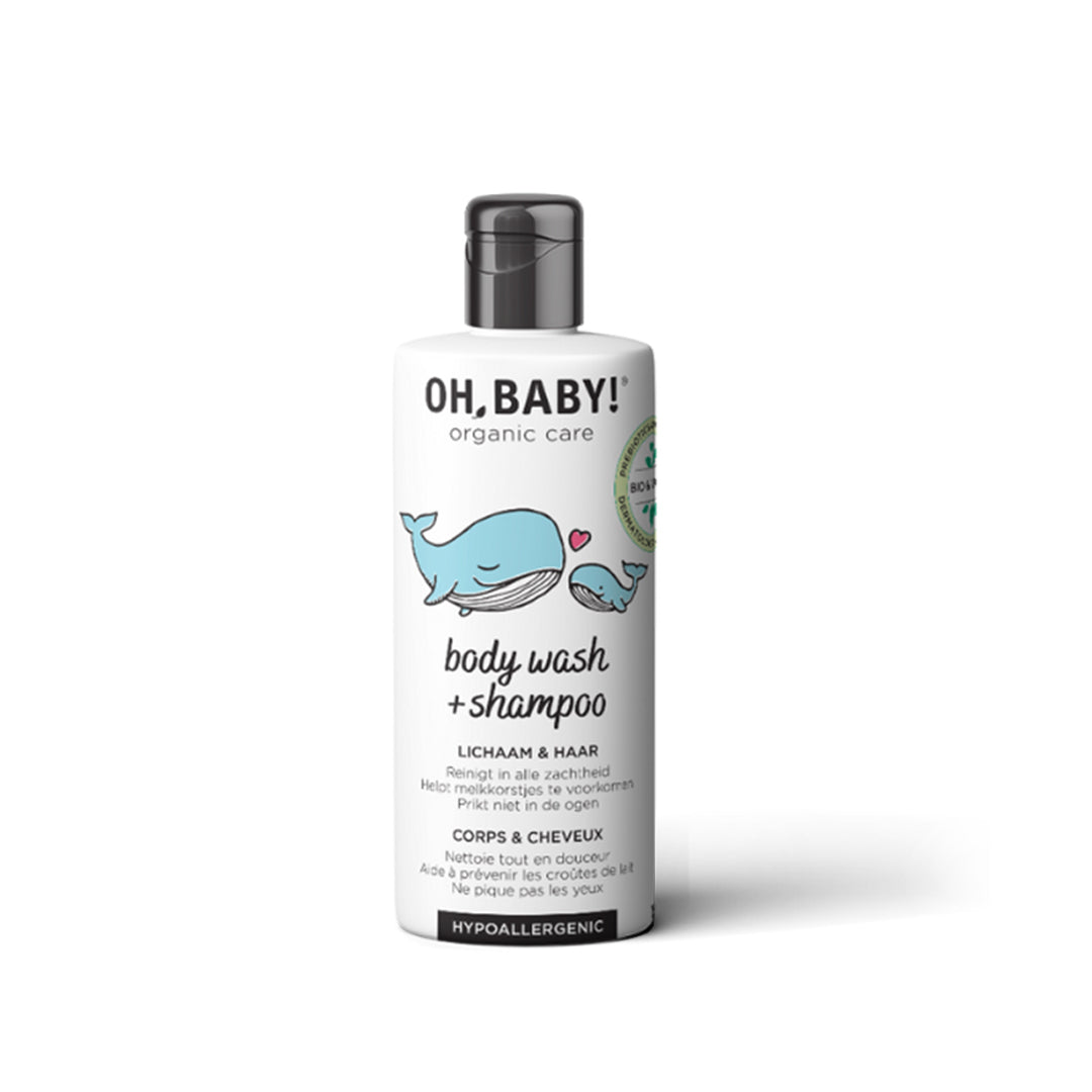 OH BABY! švelnus 2-in-1 prausiklis ir šampūnas