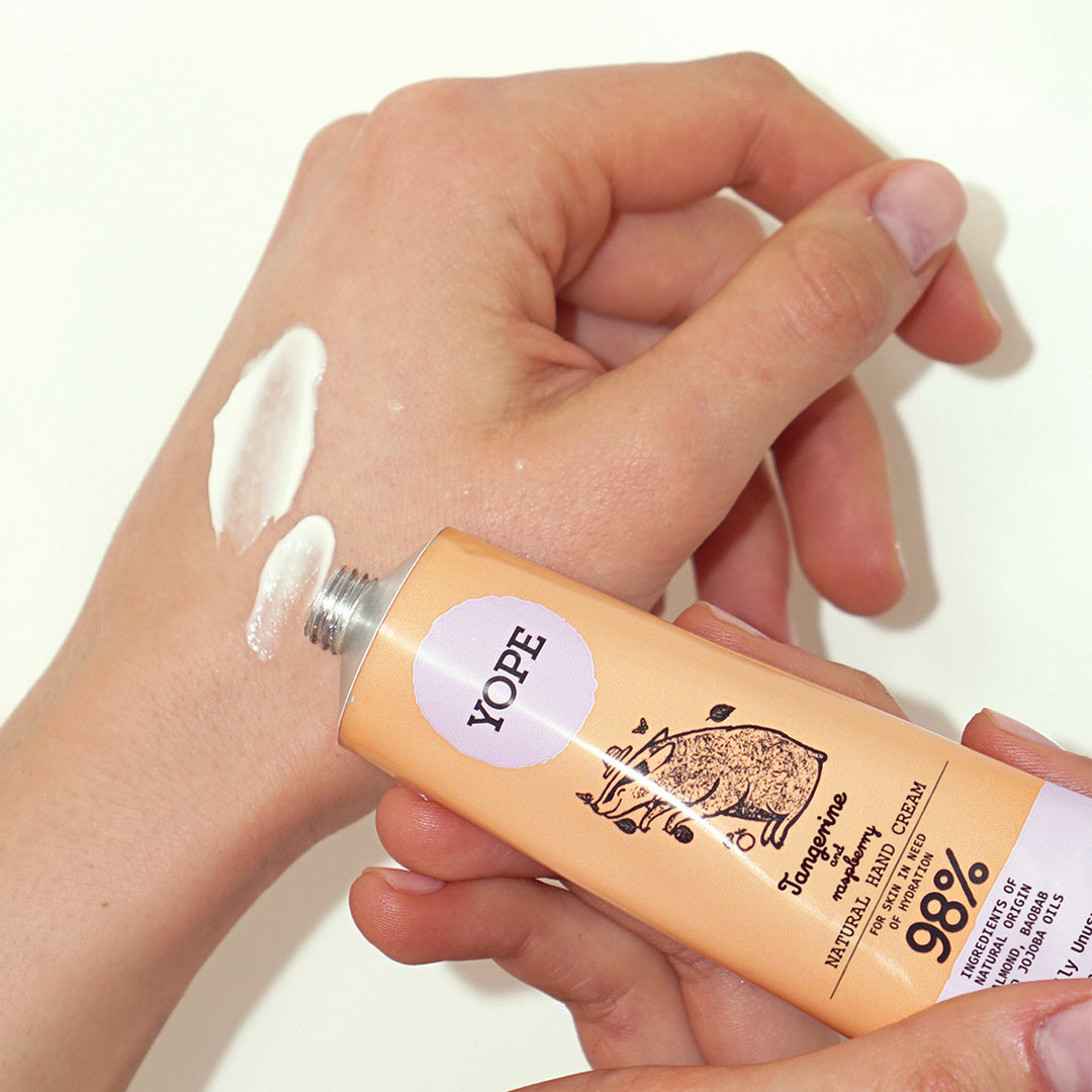 YOPE Natūralus rankų kremas Jazminas ir tonka, 50 ml.