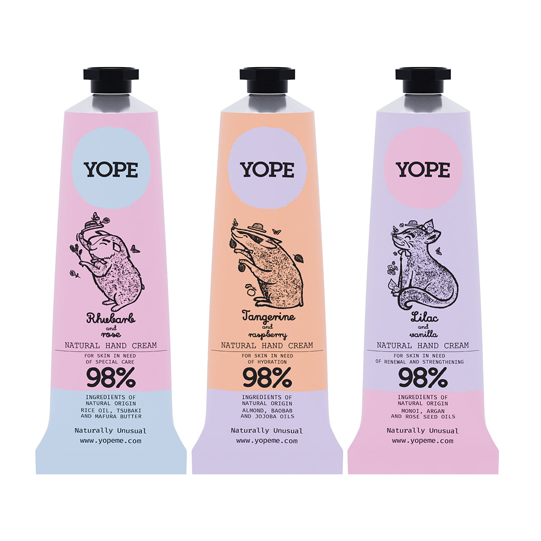 YOPE Natūralus rankų kremas Jazminas ir tonka, 50 ml.
