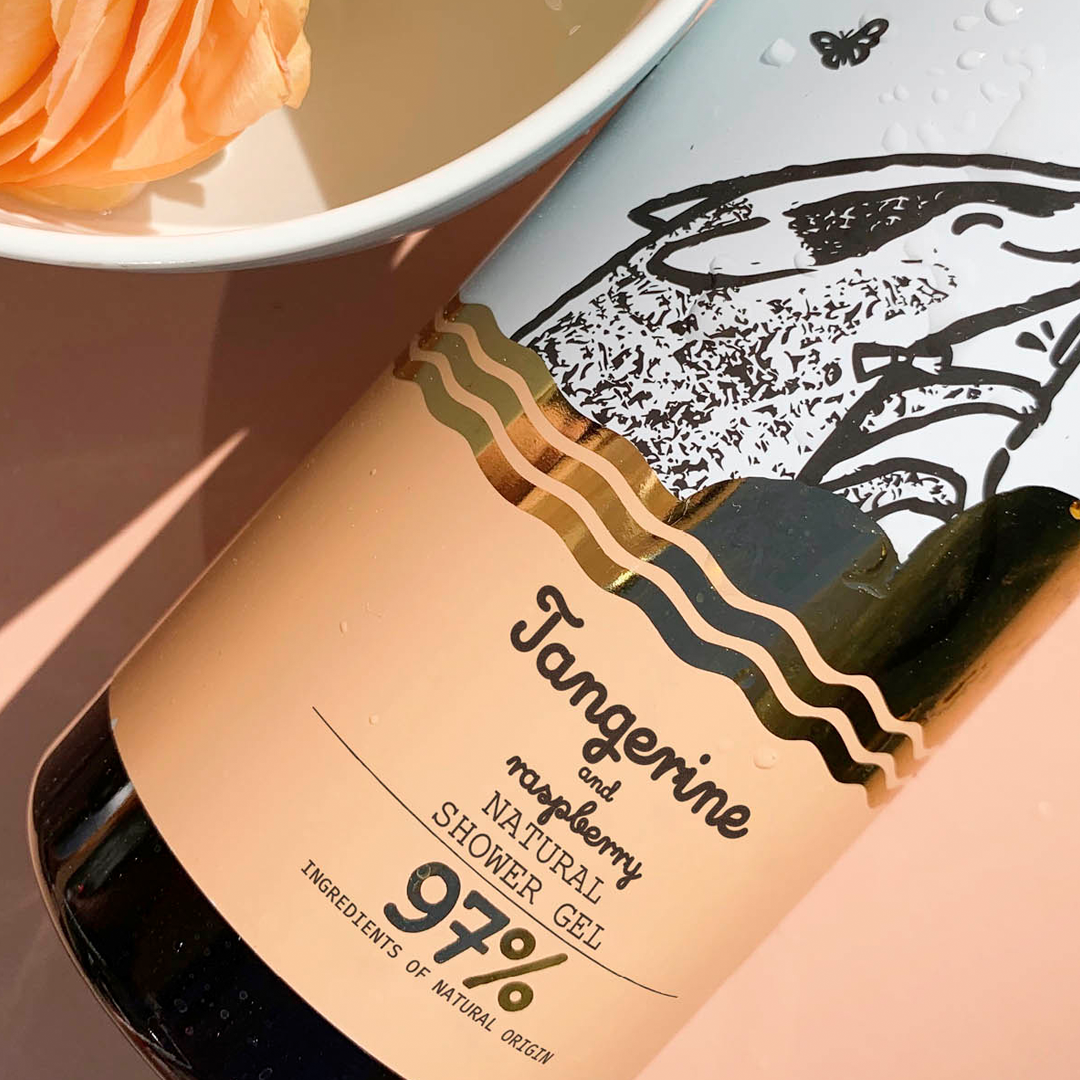 YOPE Natūralus dušo gelis Jazminai ir tonka, 400 ml.