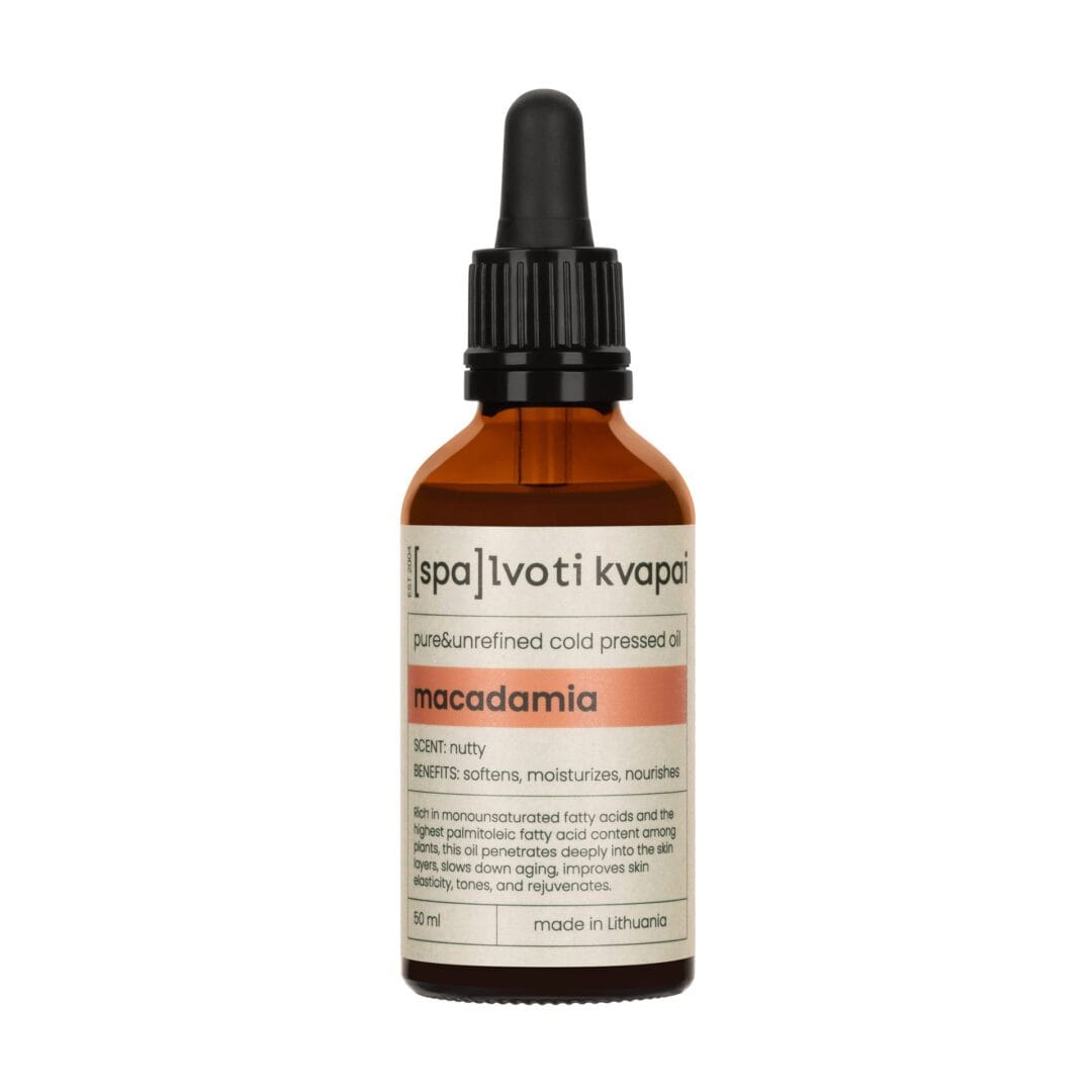 Šalto spaudimo nerafinuotas grynas aliejus 50 ml – Macadamia
