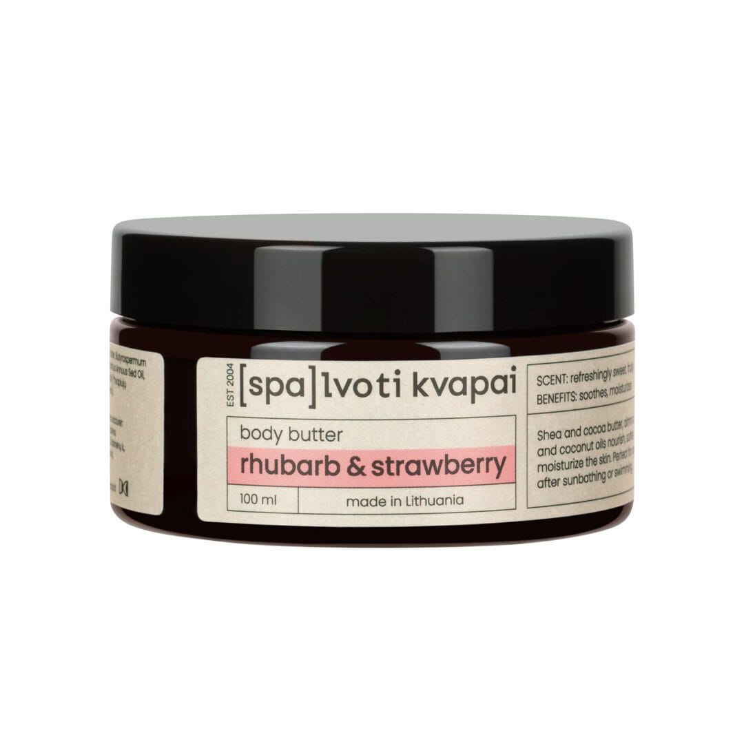 Kūno sviestas 100 ml – Rhubarb & Strawberry