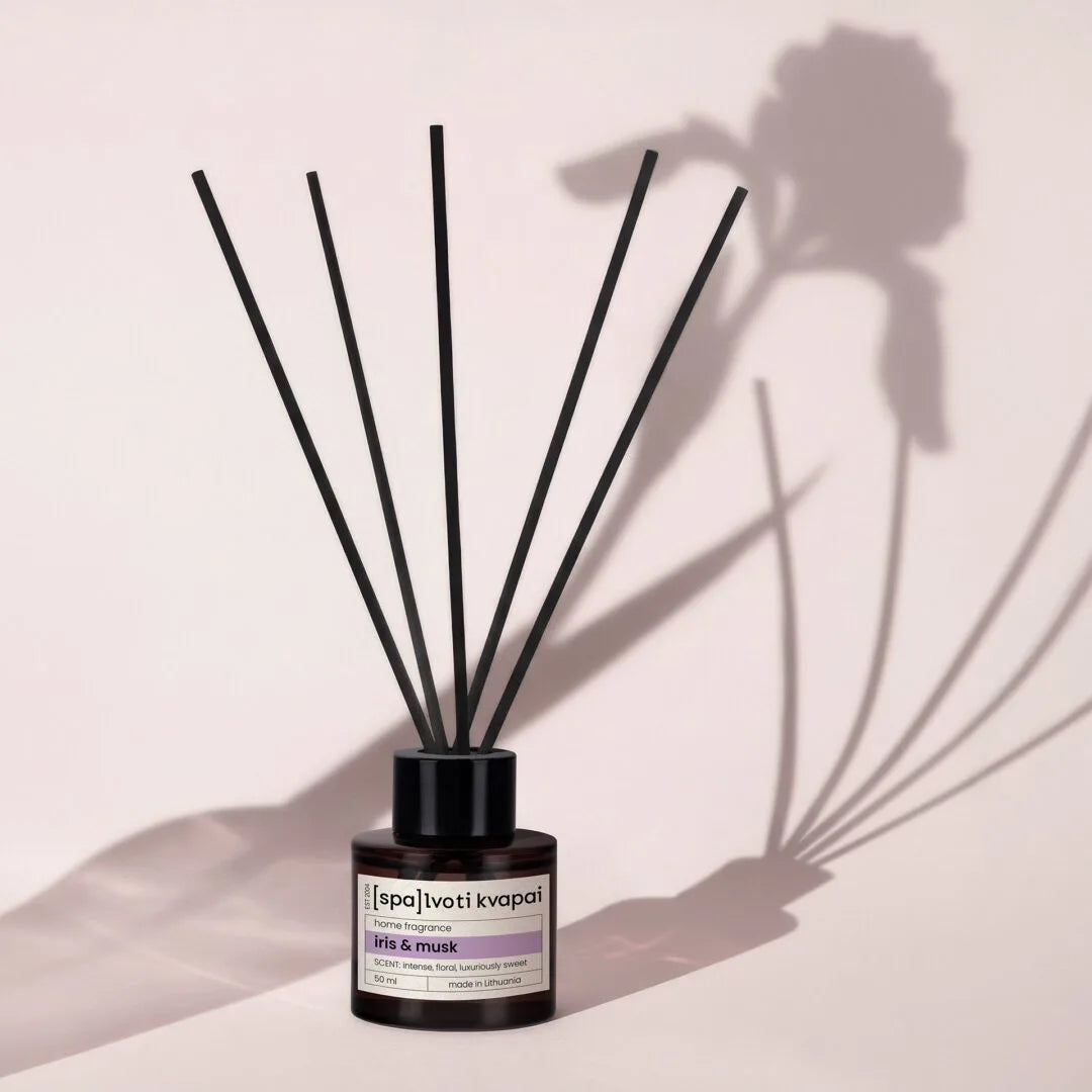 Namų kvapas su lazdelėmis Iris & Musk 50 ml.