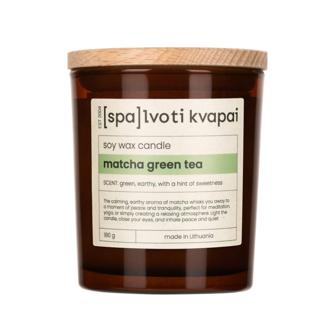 Sojų vaško žvakė 180 g – Matcha Green Tea