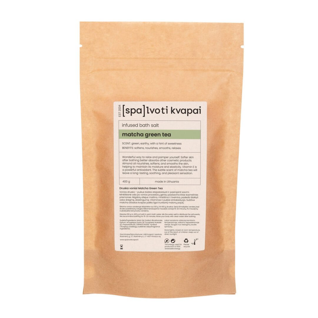 Druska voniai 400 g. – Matcha Green Tea