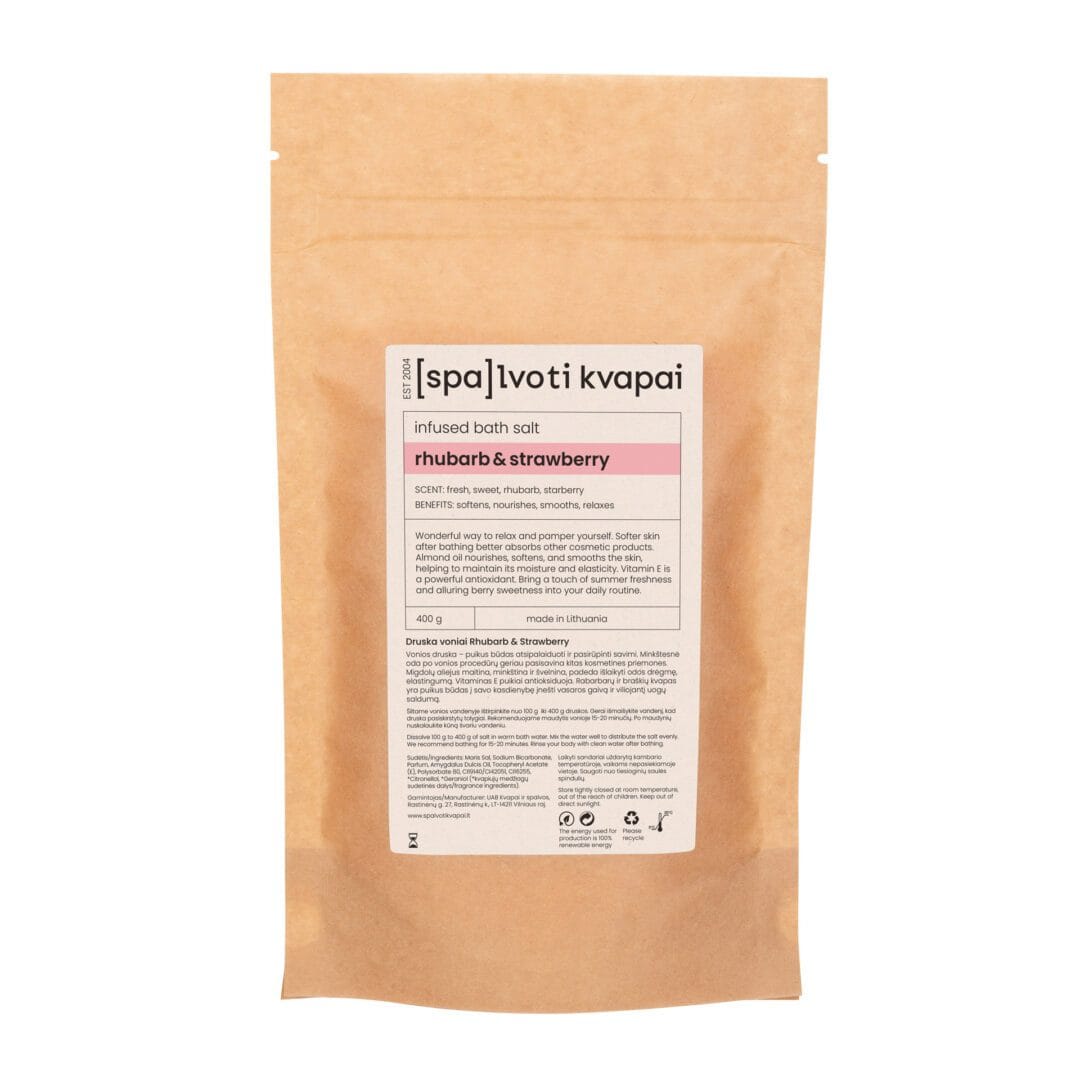 Druska voniai 400 g. – Rhubarb & Strawberry