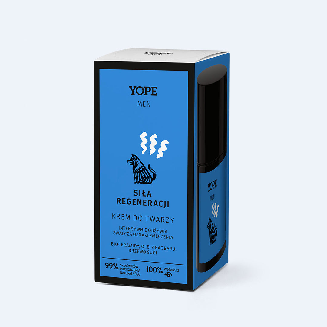 YOPE Regeneruojantis veido kremas vyrams, 50ml.