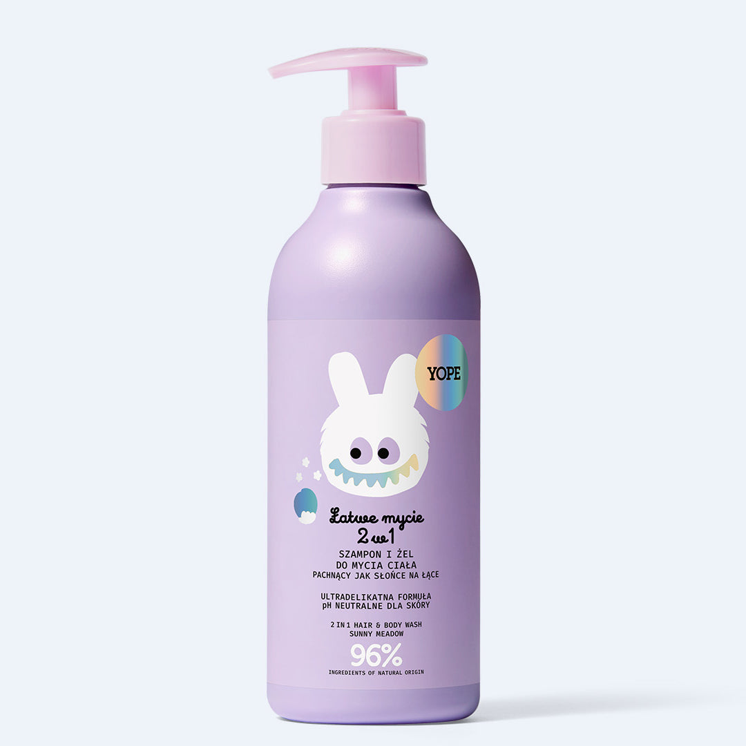 YOPE Šampūnas ir prausiklis vaikams 2in1, 400 ml