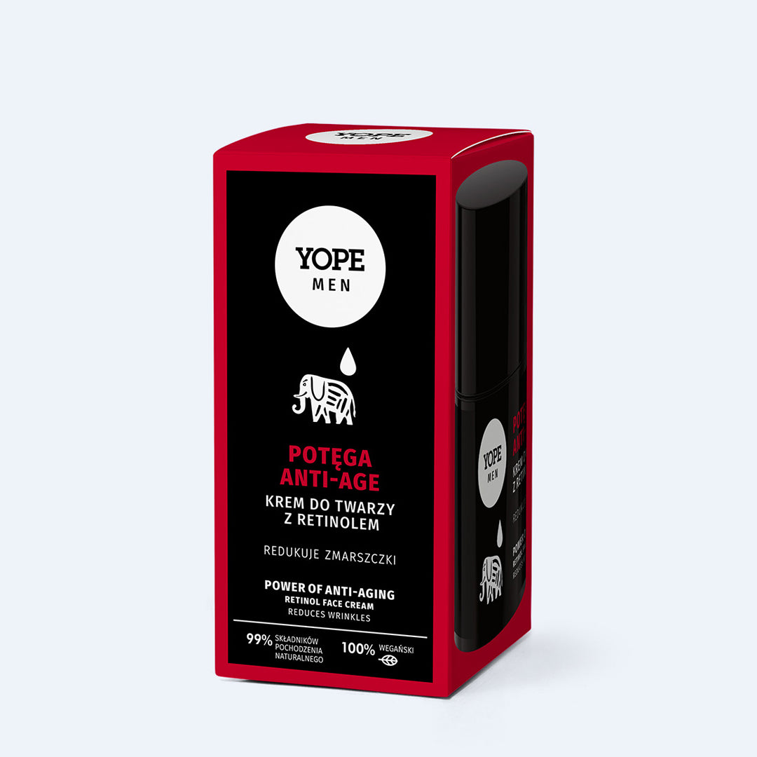 YOPE Veido kremas vyrams su retinoliu, 50 ml