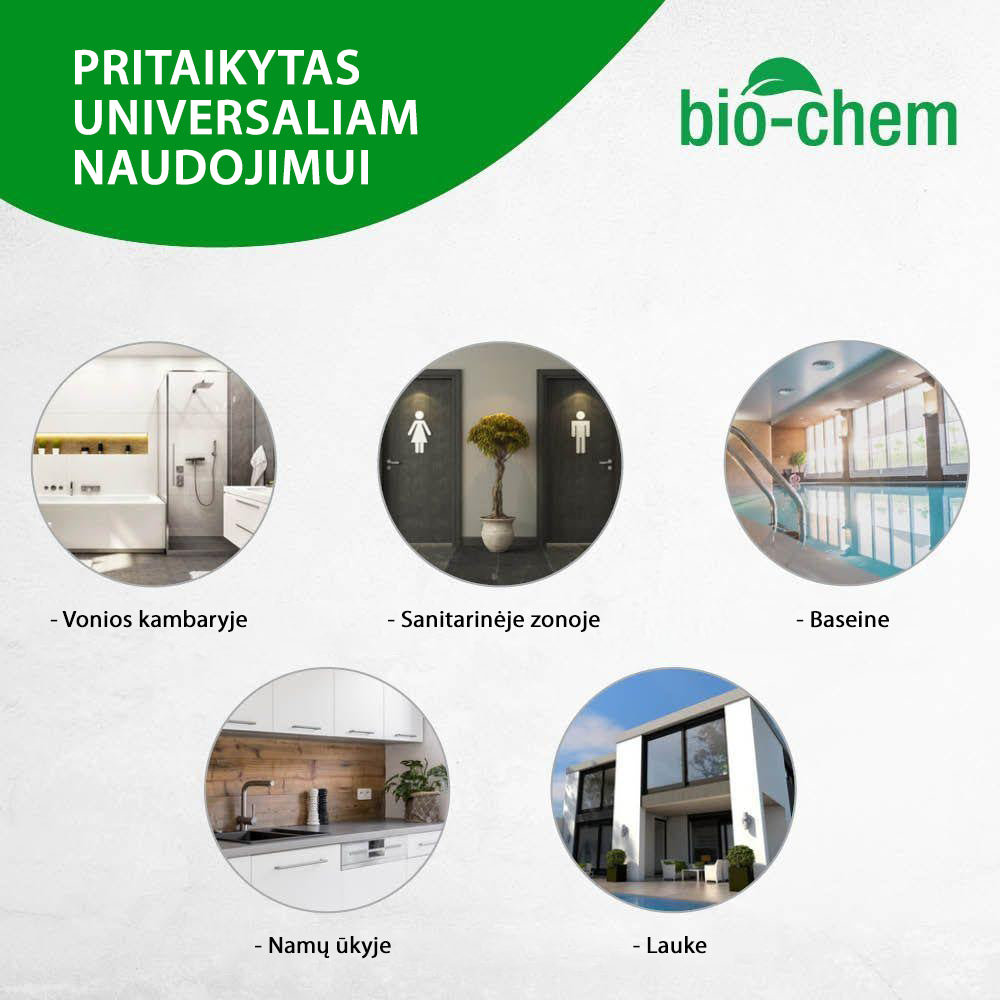 BIO-CHEM kalkių ir vonios valiklis, 500 ml
