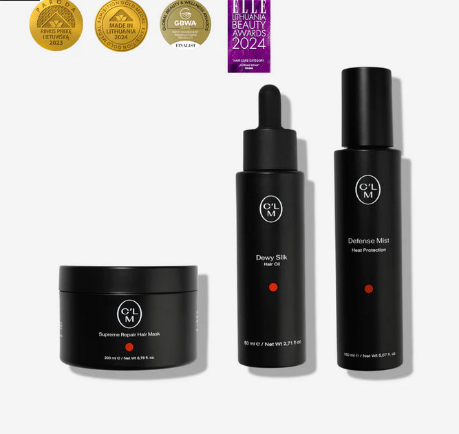CLM Plaukus atstatantis ir apsaugantis nuo karščio rinkinys