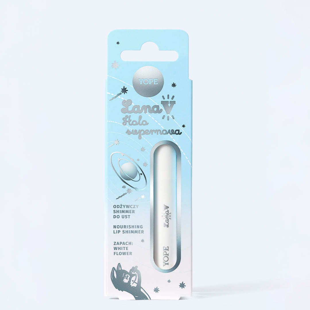 YOPE “Lana V” Maitinamasis lūpų blizgesys “Holo Supernova”