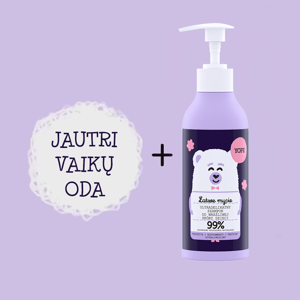YOPE švelnus šampūnas vaikams 300 ml.