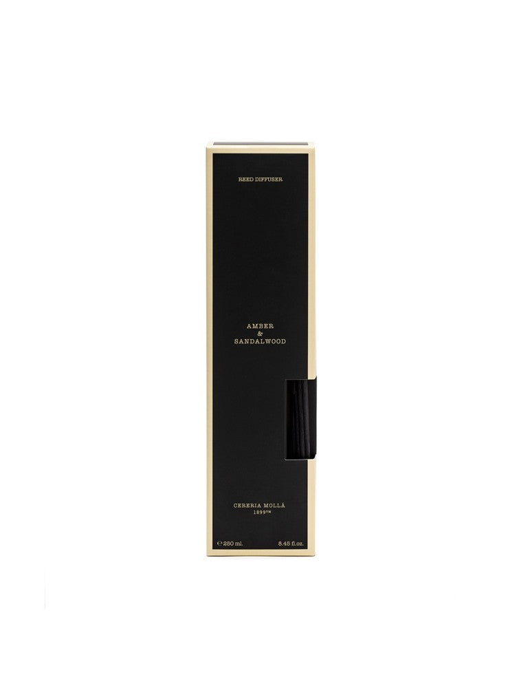 CERERIA MOLLA 1899 „Amber & Sandalwood“ namų kvapas su lazdelėmis 250 ml