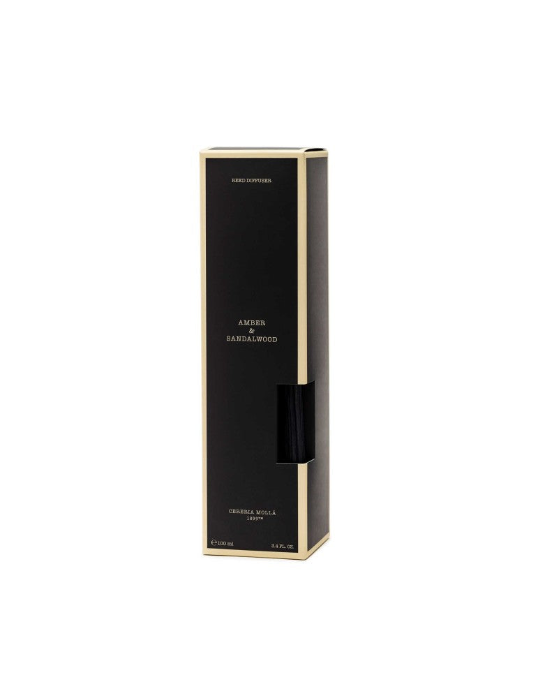 CERERIA MOLLA 1899 „Amber & Sandalwood“ namų kvapas su lazdelėmis 100 ml