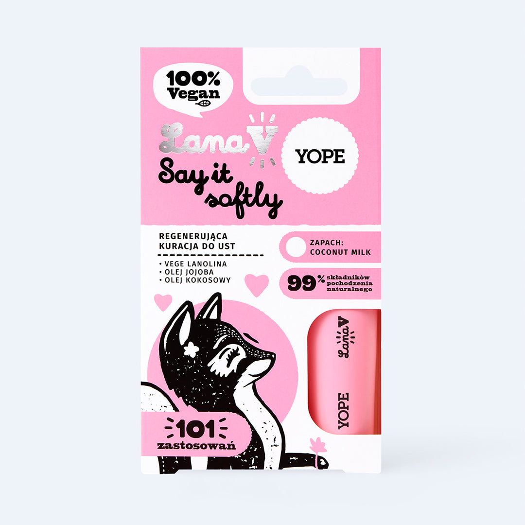 YOPE “Lana V” regeneruojantis lūpų balzamas “Say it softly”