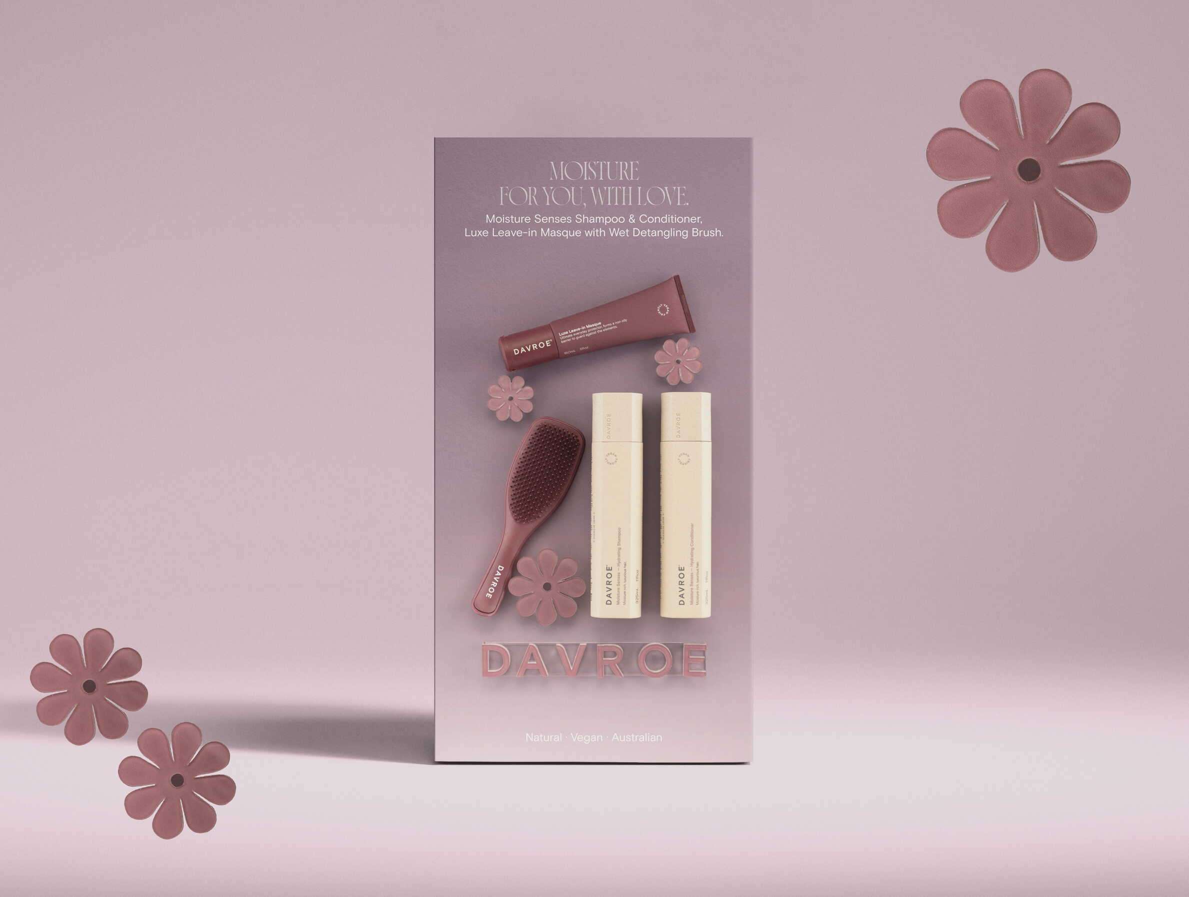 DAVROE Rinkinys plaukų drėkinimui „Moisture & Luxe“
