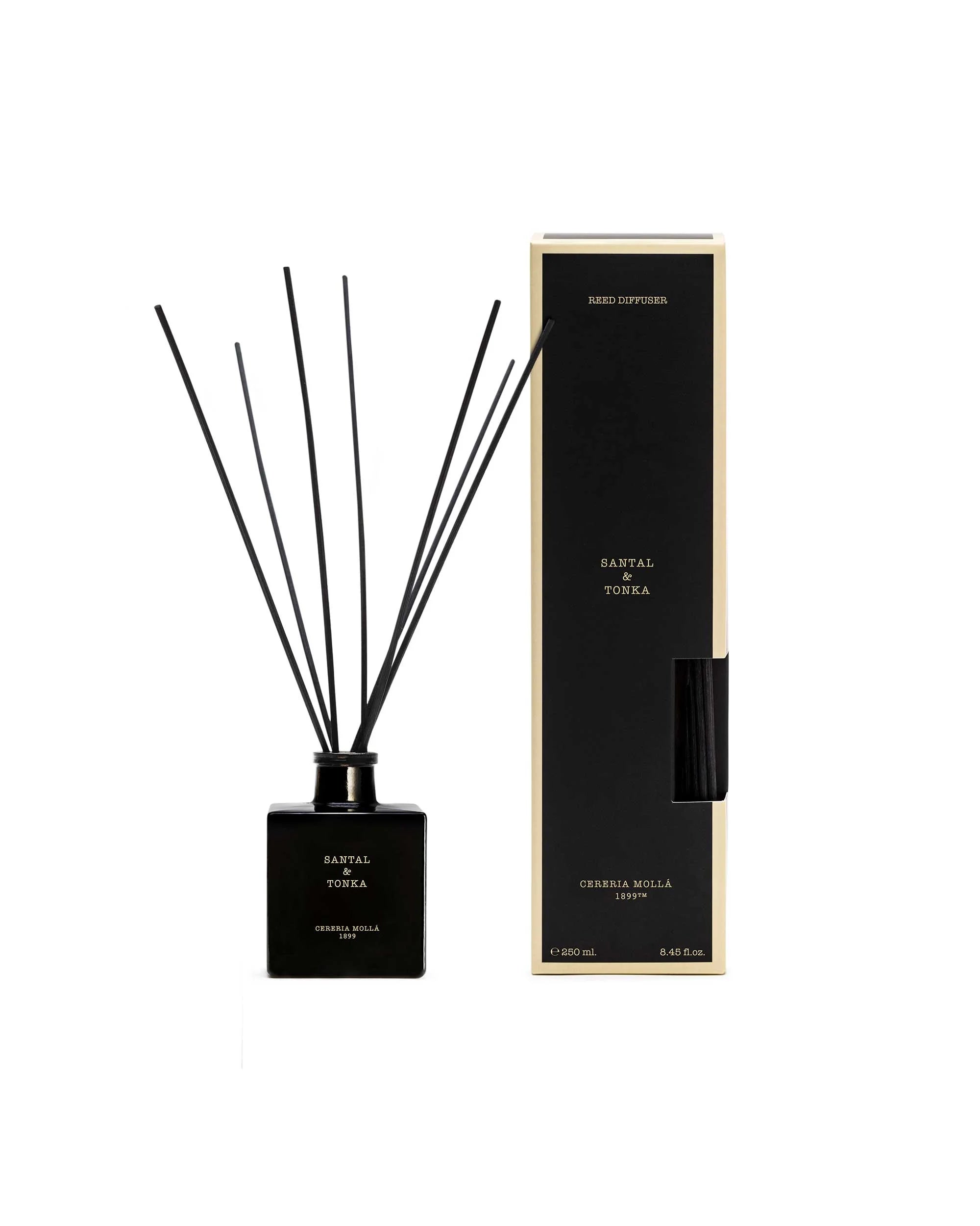 CERERIA MOLLA 1899 „Santal & Tonka“ namų kvapas su lazdelėmis 250 ml