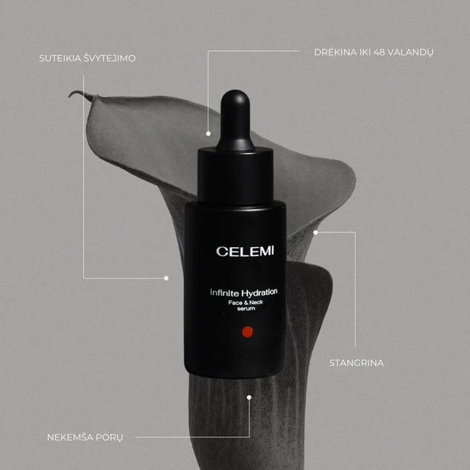 CLM Intensyviai drėkinantis veido ir kaklo serumas 30 ml.