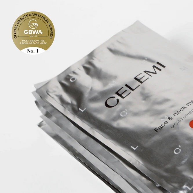 CLM Intensyviai drėkinanti veido ir kaklo kaukė 18 ml. (3 vnt.)