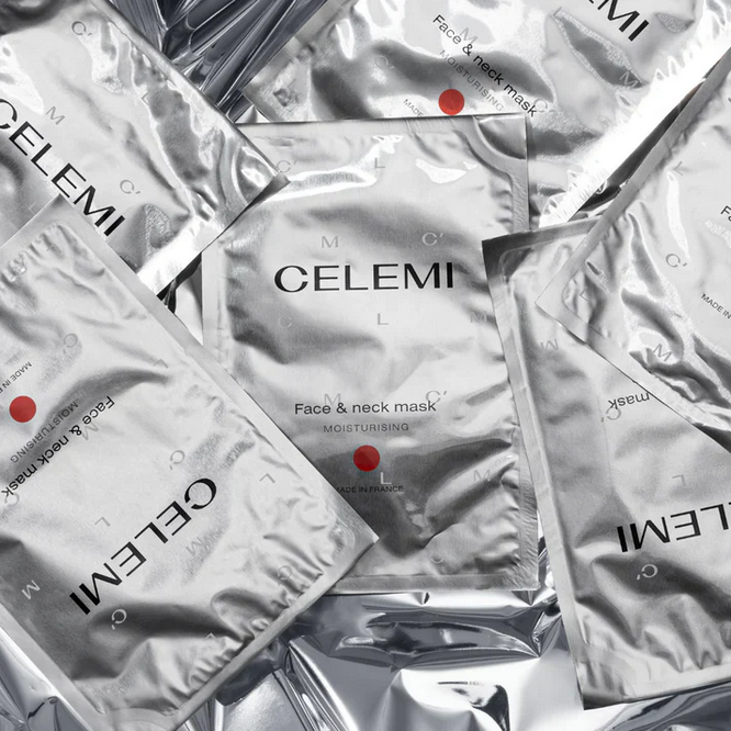 CLM Intensyviai drėkinanti veido ir kaklo kaukė 18 ml. (3 vnt.)