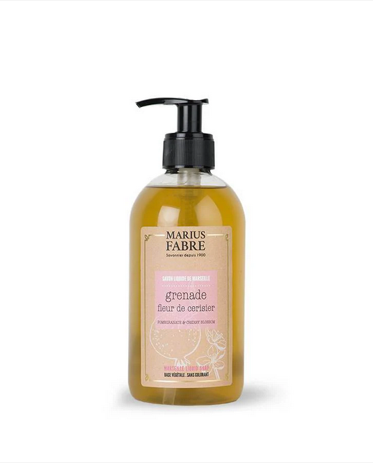 Marselio skystasis muilas Granatas ir Vyšnių žiedai 400 ml.